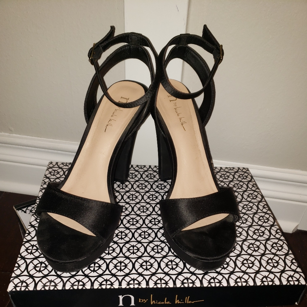 Nicole Miller Black Heels